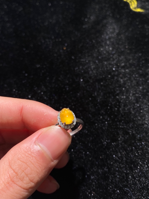 缅料天然翡翠A货 貔貅戒指