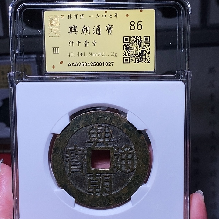 铜瀚海文物A兴朝壹分1027