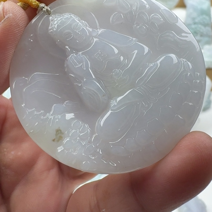 翡翠未镶嵌颈饰天然缅甸A货翡翠