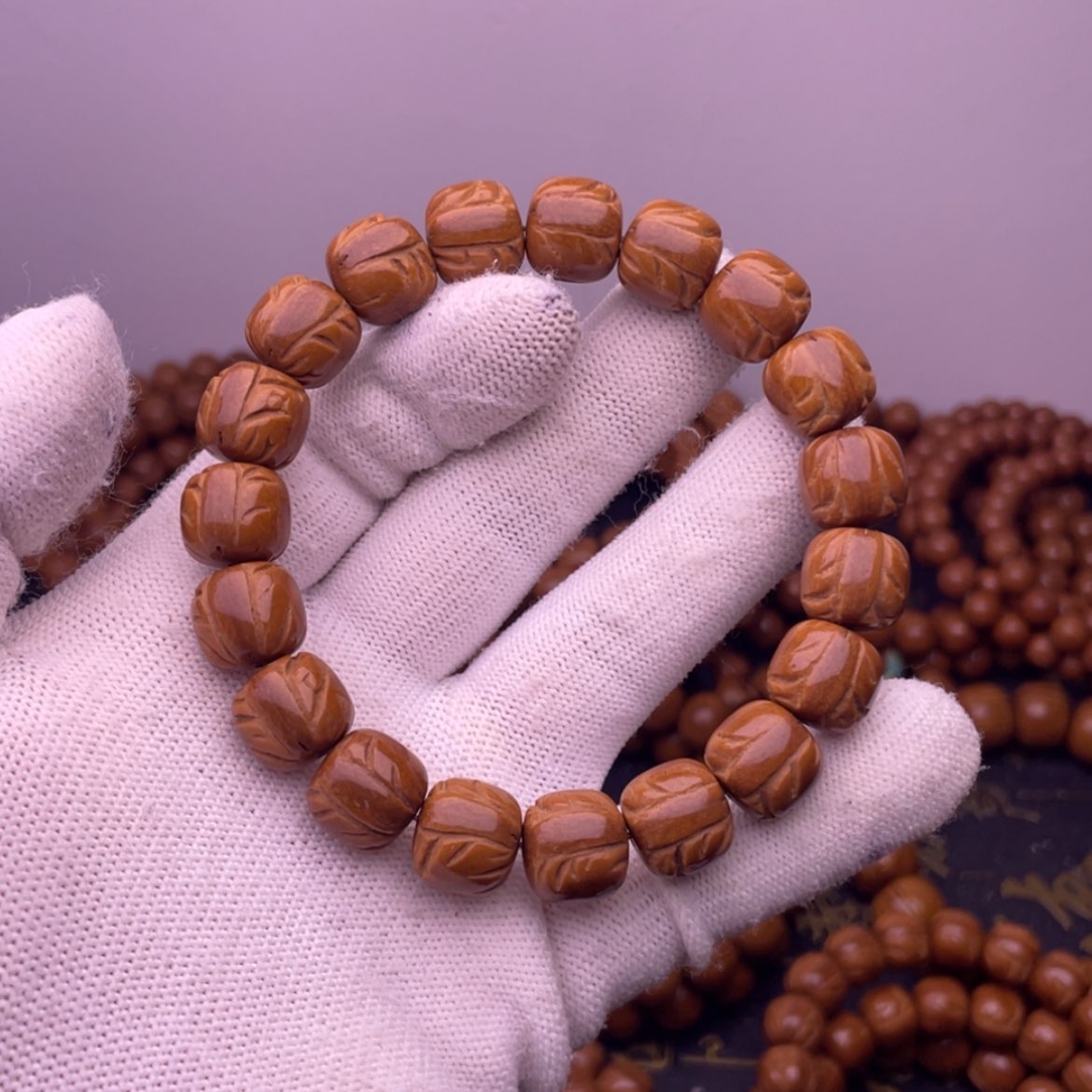 【闪购商品】吊坠桃核T***p12.6龙纹桃核光珠