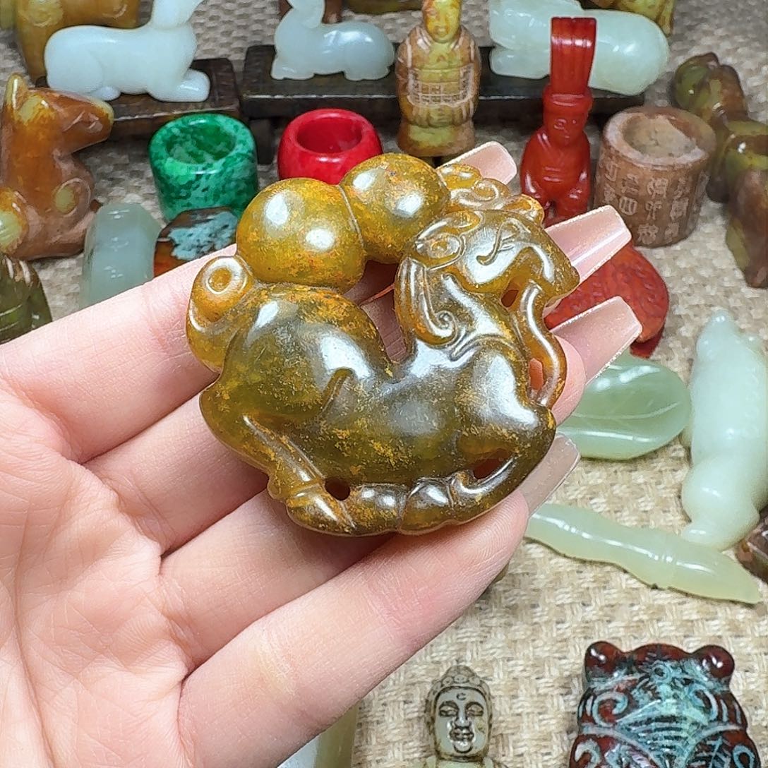 白玉菩提吊坠挂件