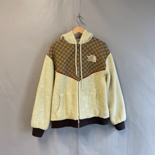 99新 GUCCI/古驰 北面联名款羊羔毛外套 L码 #3547
