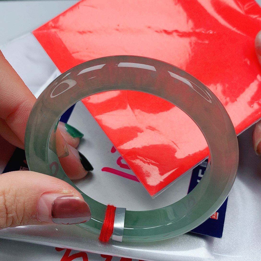 翡翠手镯未镶嵌52圈缅甸天然翡翠A货