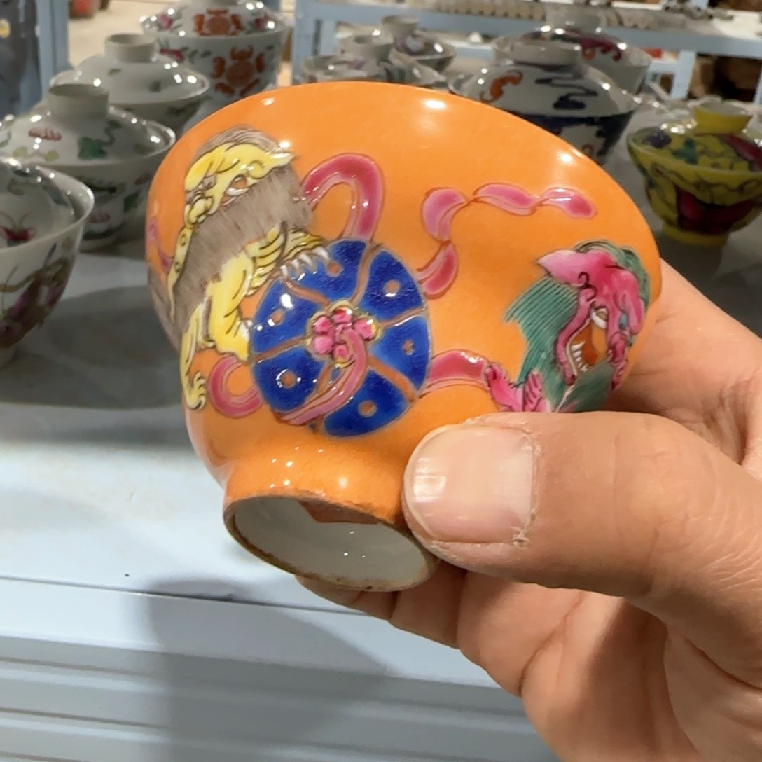 瓷片摆件手绘瓷器全部处理了吧