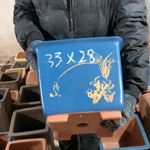 紫砂花盆手工定制