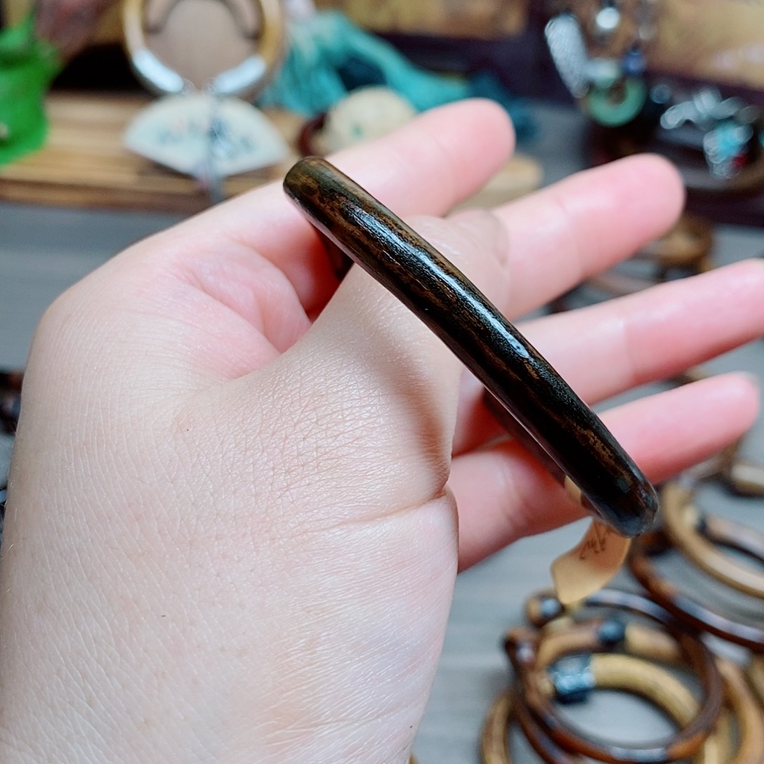 藤艺吊坠挂霜精品黑豹纹