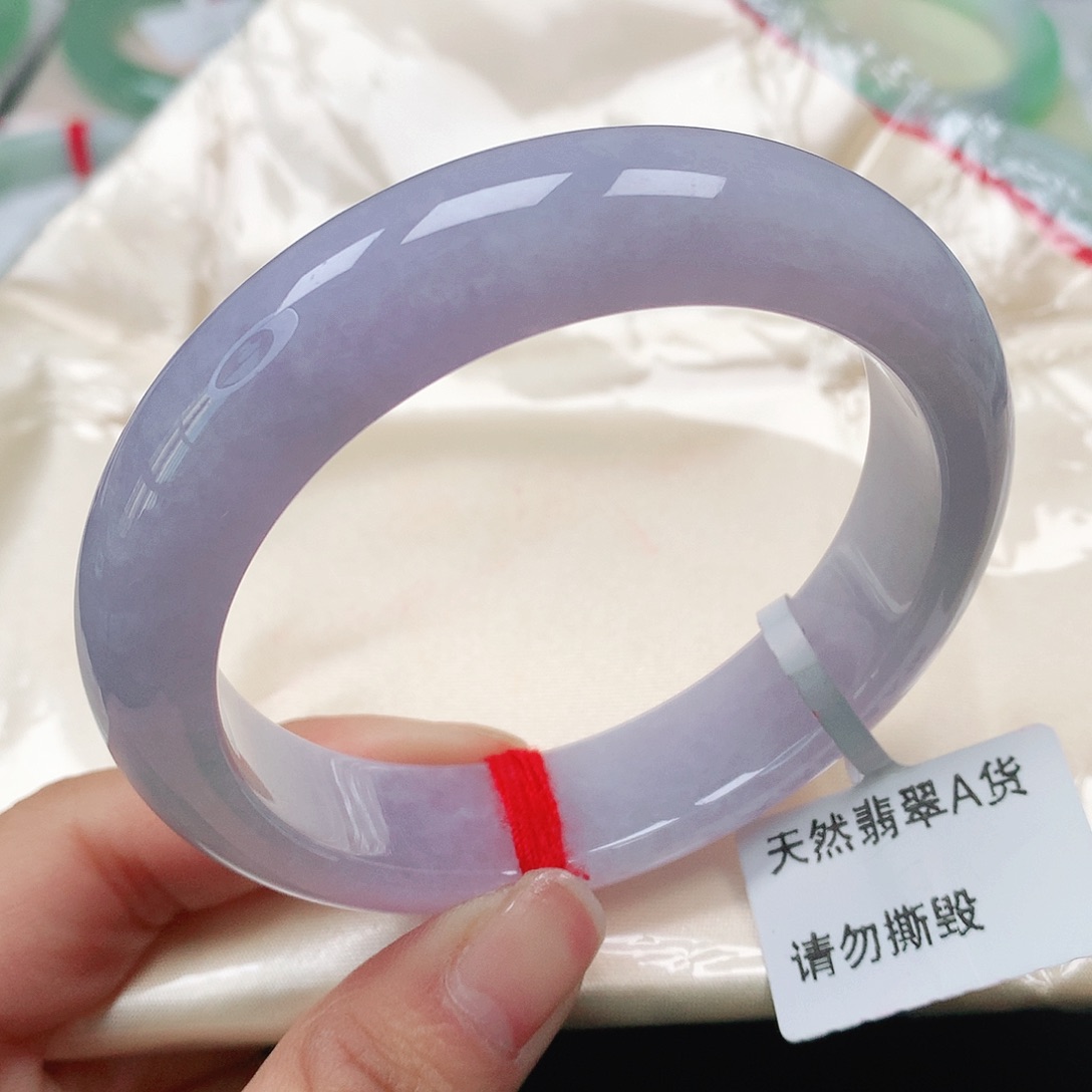 翡翠手镯未镶嵌天然翡翠手镯57