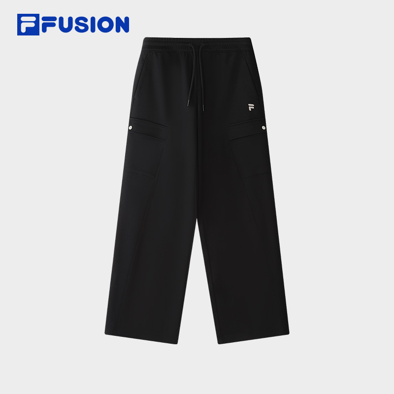 Fila斐乐潮牌时尚休闲高级感工装阔腿裤舒适针织休闲裤T11W613603