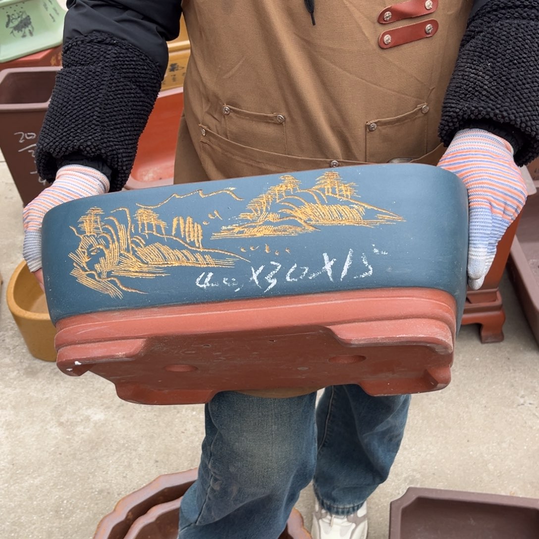 紫砂花盆盆景艺术