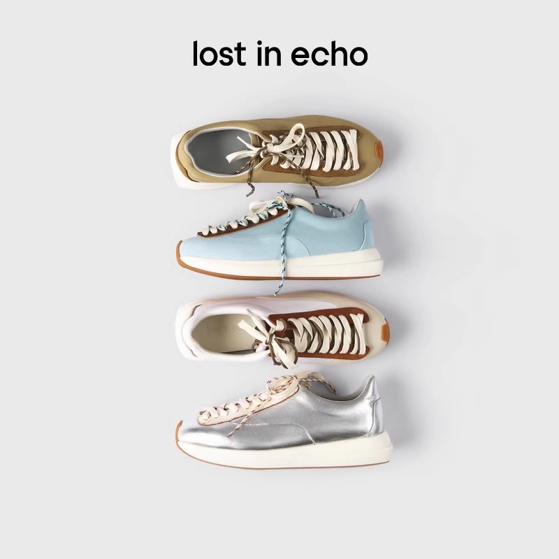 小蛮同款lost in echo2025春夏新款厚底增高阿甘鞋运动休闲鞋女