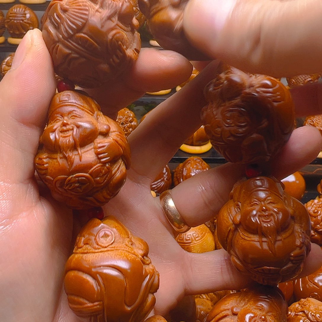 君***菜手串/手链橄榄核财神大手持