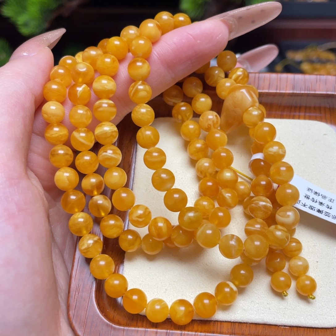 蜜蜡手链未镶嵌手串