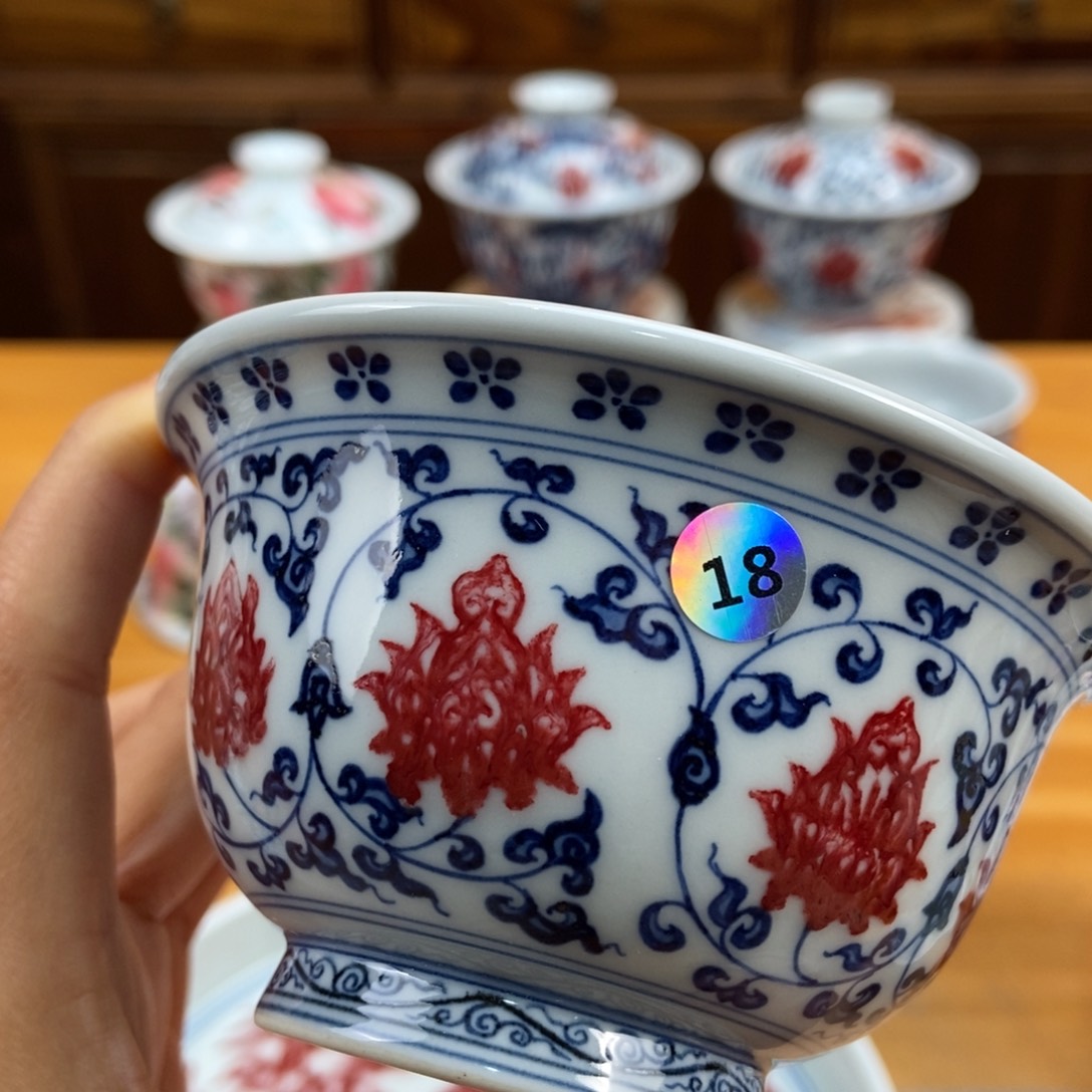 手绘现代茶具非古董