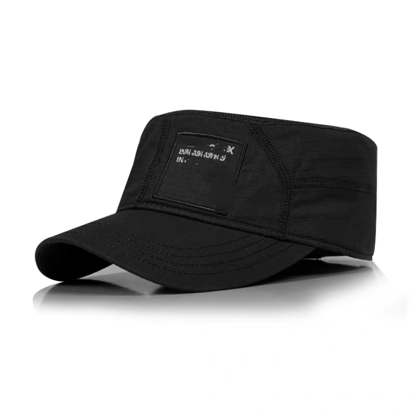 外贸迷彩军迷三色平顶帽外贸鸭舌魔术贴战术帽多重多色户外运动