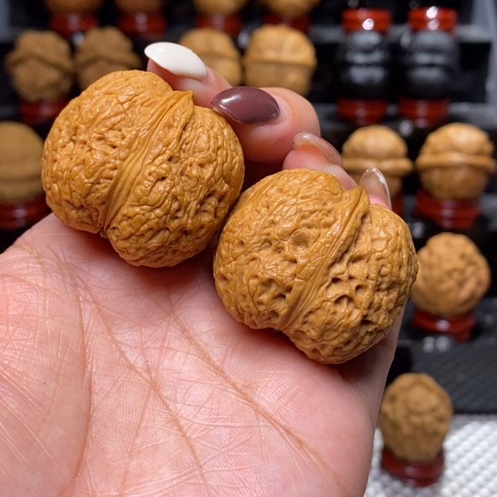 文玩核桃把件蚂蚁纹金蝉-…………13