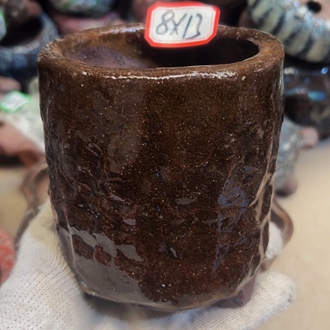 红陶粗陶花盆手工