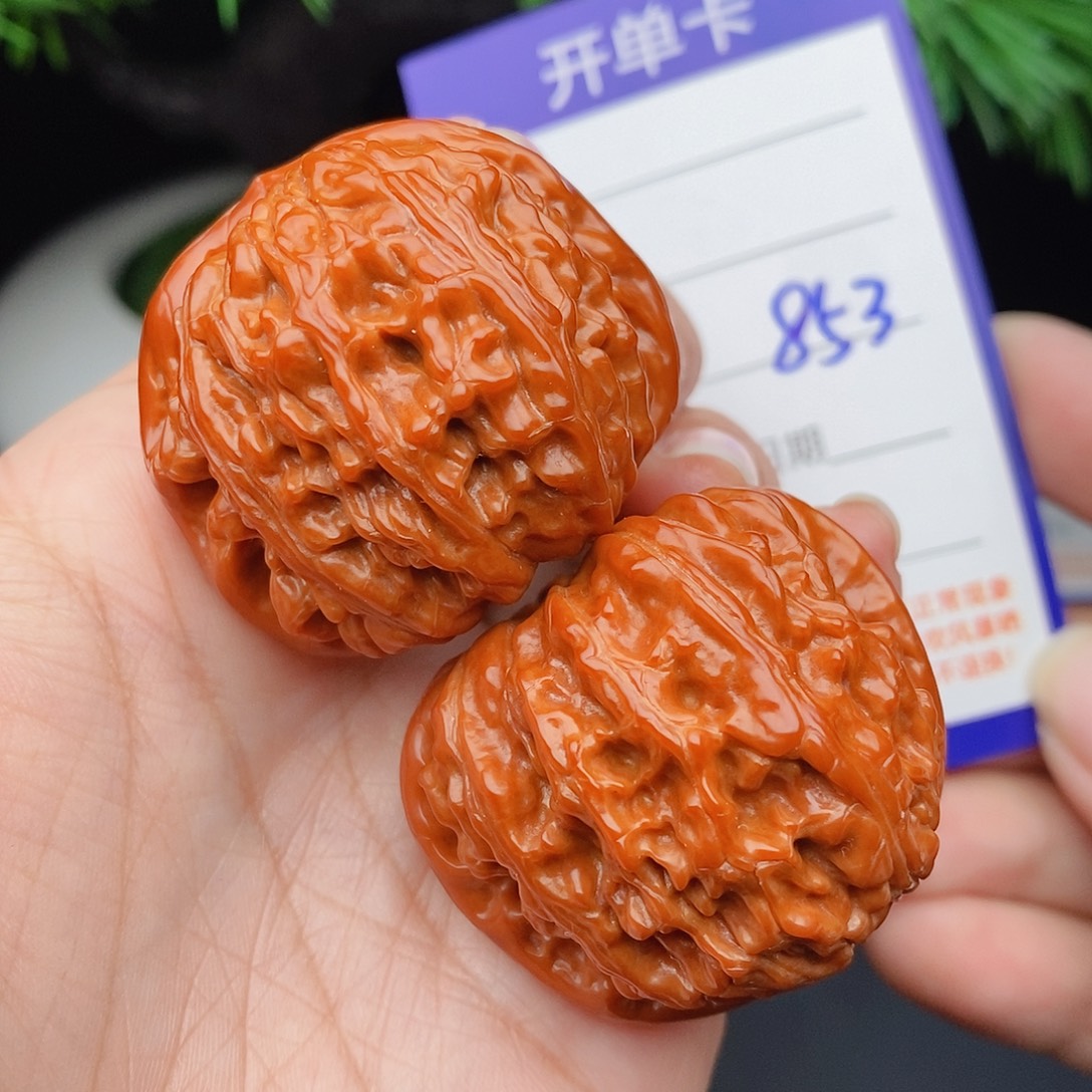 把件文玩核桃40球白853