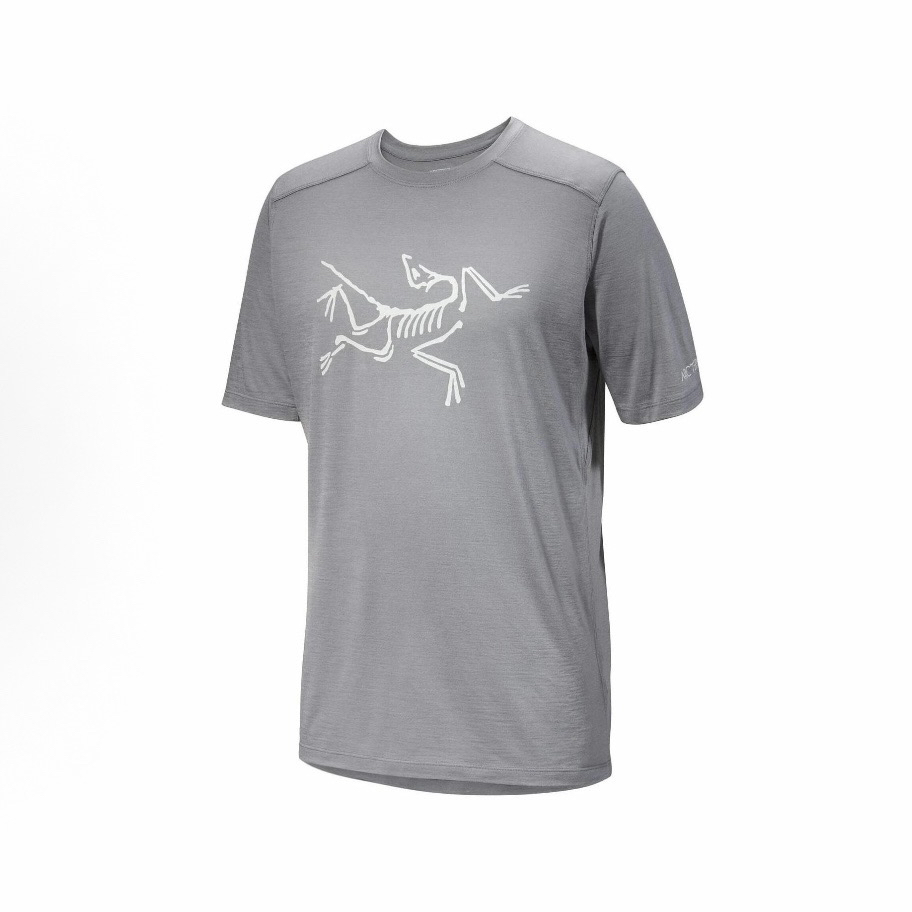 Arcteryx/始祖鸟 lonia Merino Wool系列 印花合身圆领短袖T恤