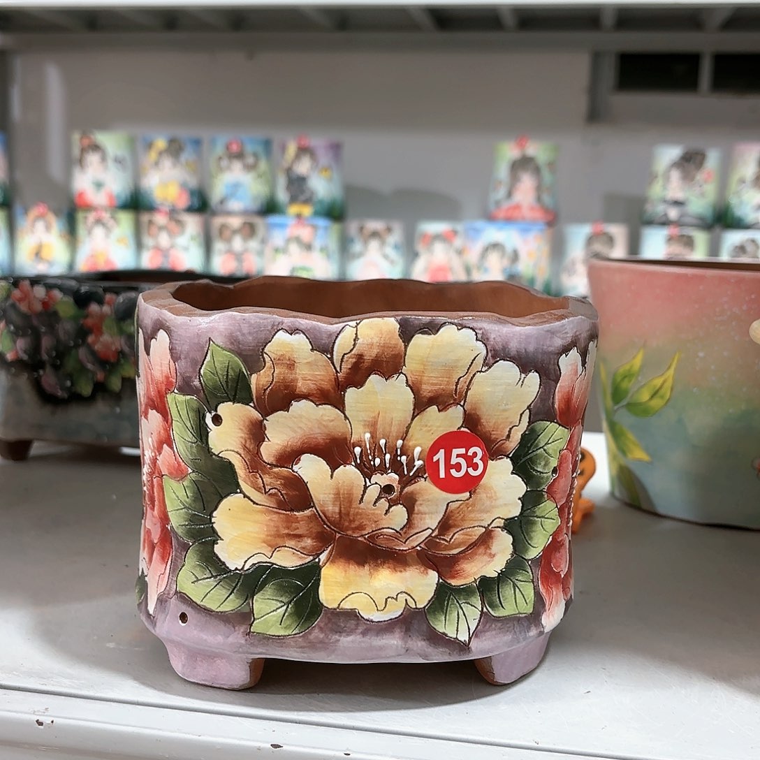 紫砂花盆手工花盆默认微瑕14/12