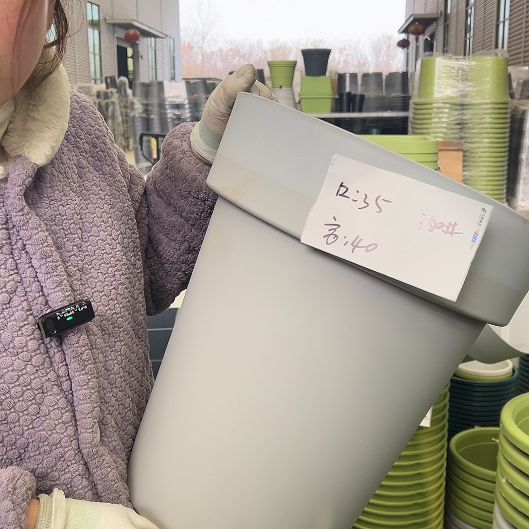 瑕疵月季盆350#灰白3灰黑2个无托