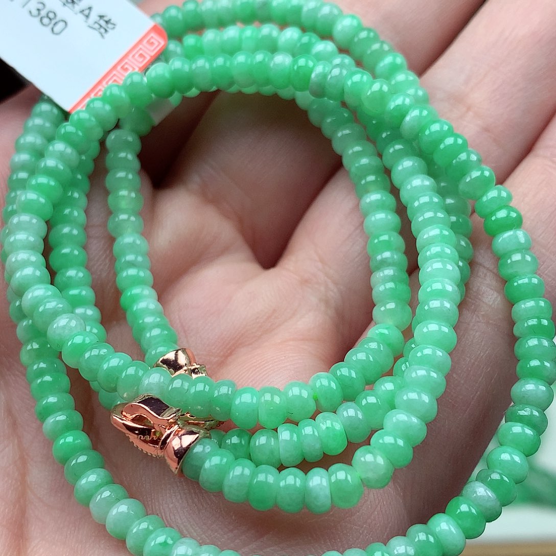 翡翠未镶嵌毛衣链翡翠