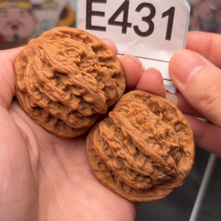 吊坠文玩核桃431虎头43