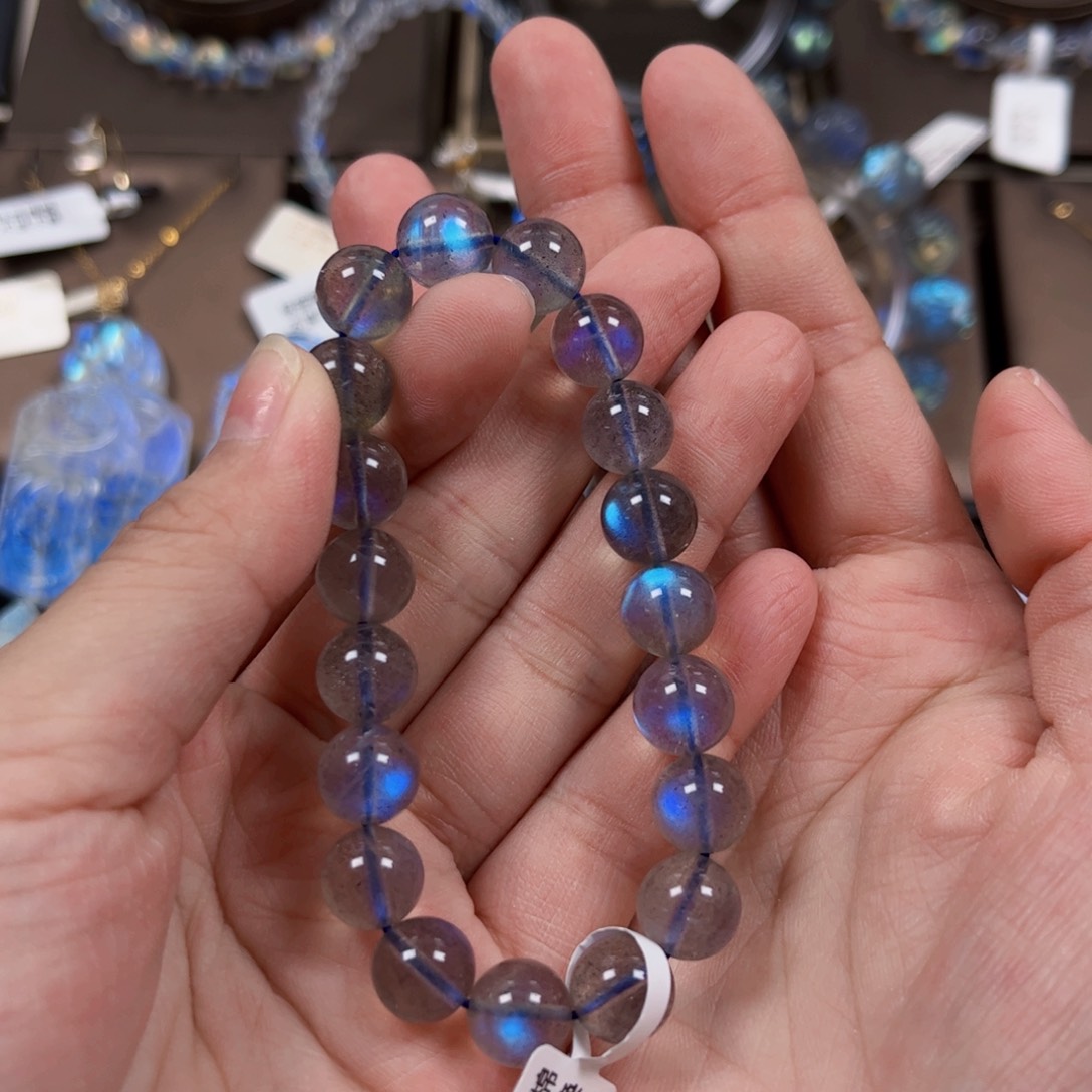 长石手串未镶嵌甜*?9.6左右