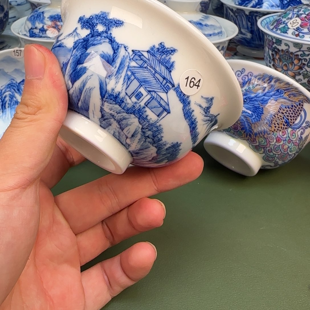 彦祖纯手工手绘茶具164