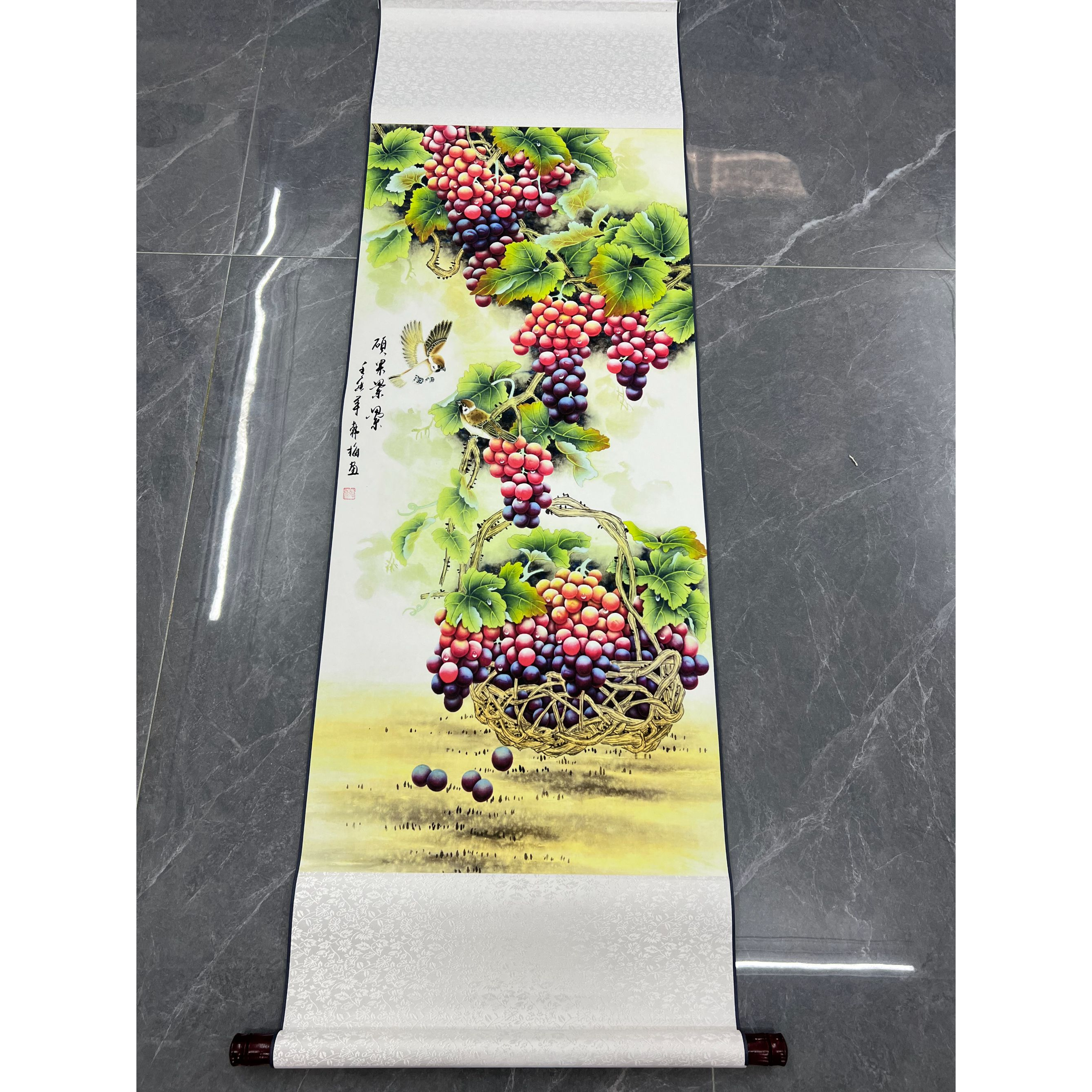 小三尺（硕果累累）140*45高清数字还原微喷 复刻居家装饰挂画