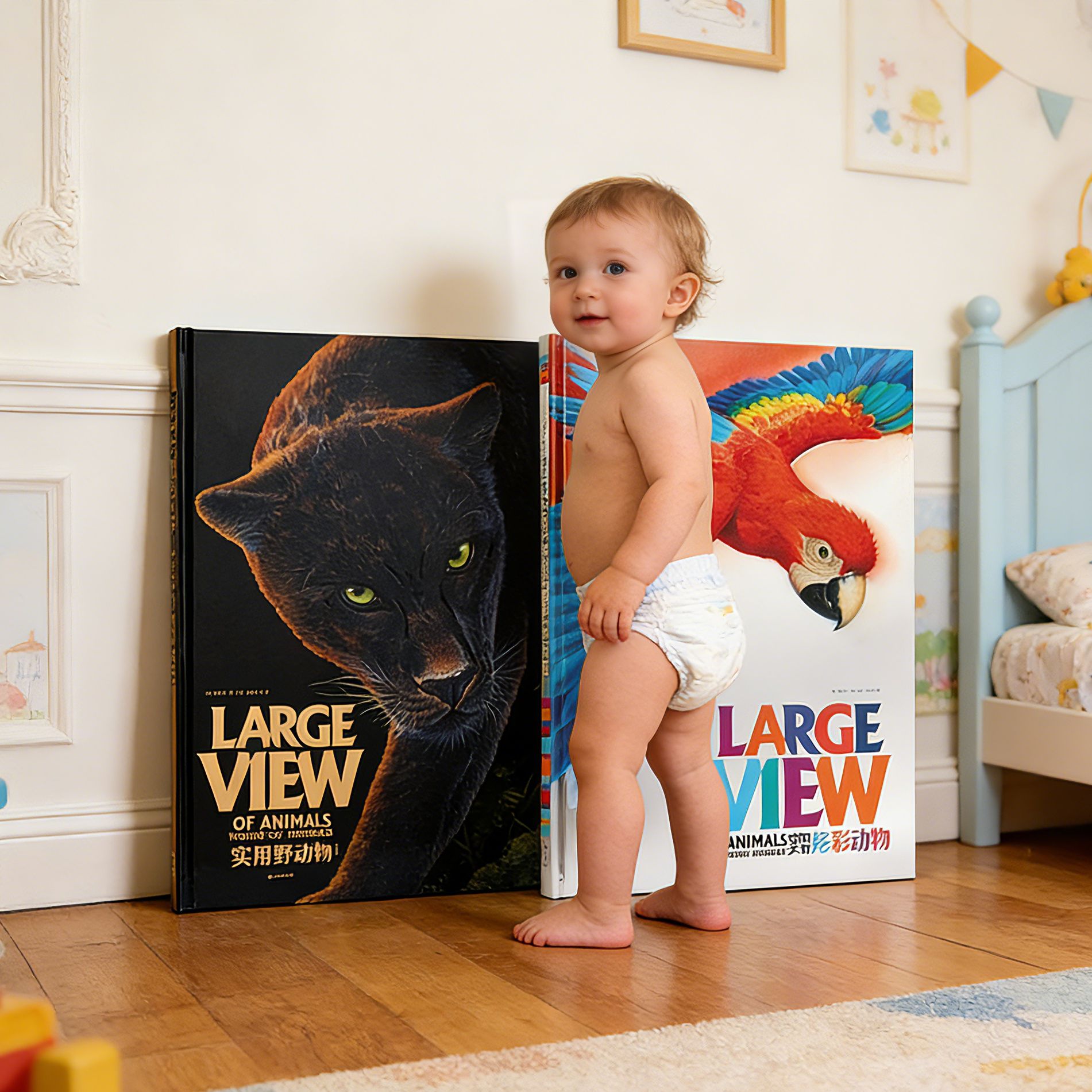 动物地板大书炫彩世界儿童早教百科启蒙圣诞礼物0-3岁启蒙读物
