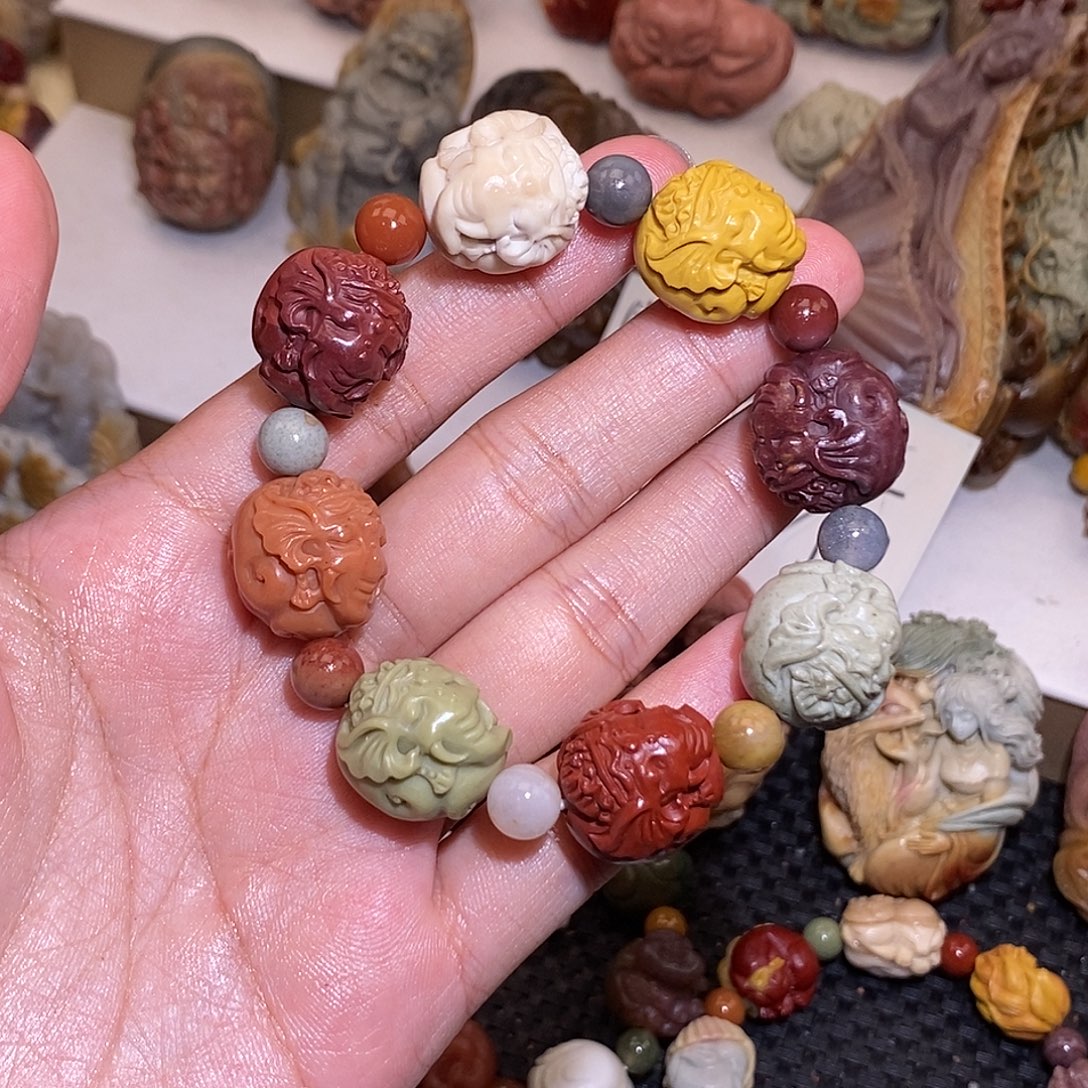 石英质玉（阿拉善玉）未镶嵌手链