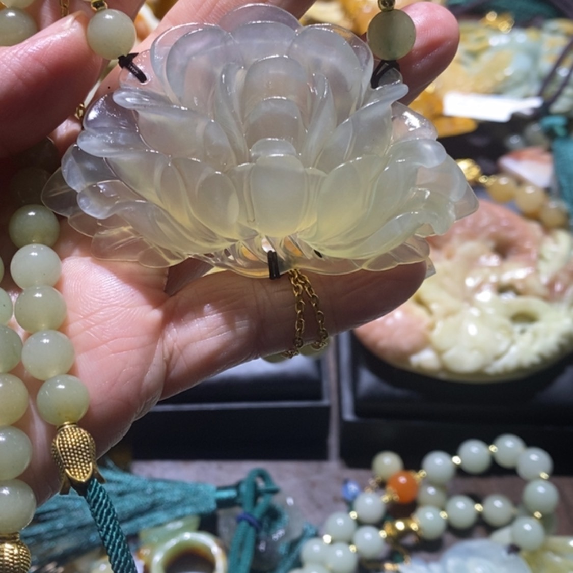 【闪购商品】岫玉毛衣链未镶嵌