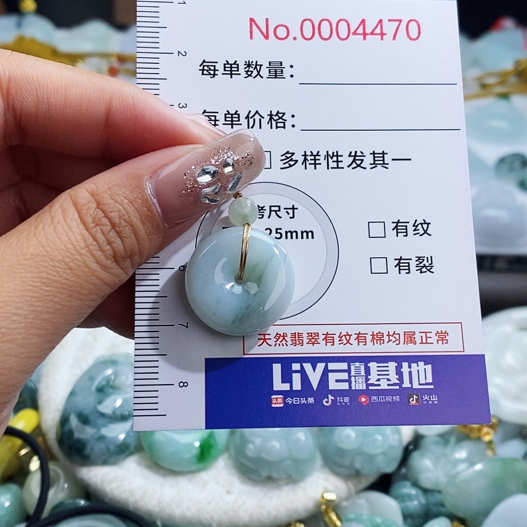 翡翠未镶嵌颈饰4470