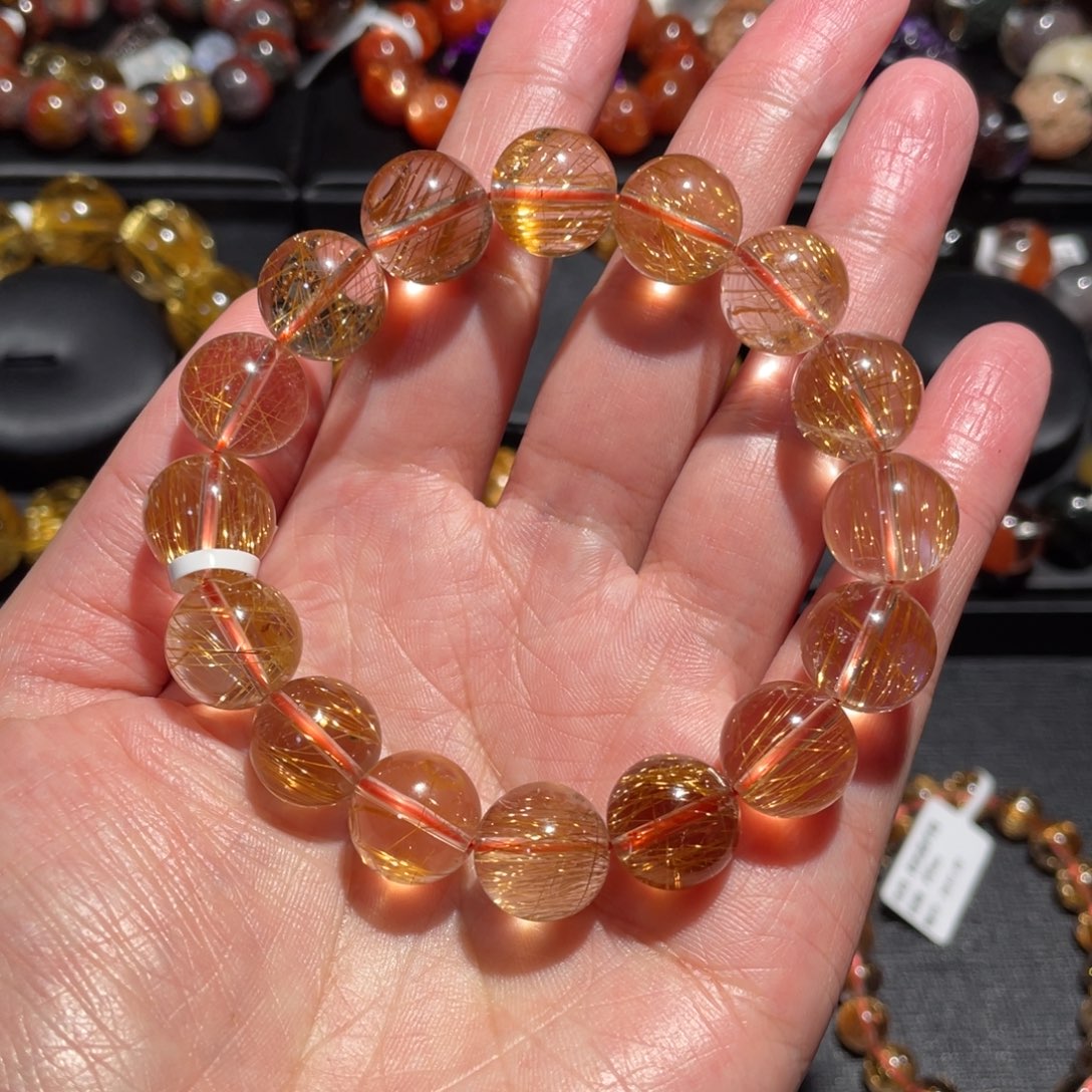 水晶手链未镶嵌发晶13mm