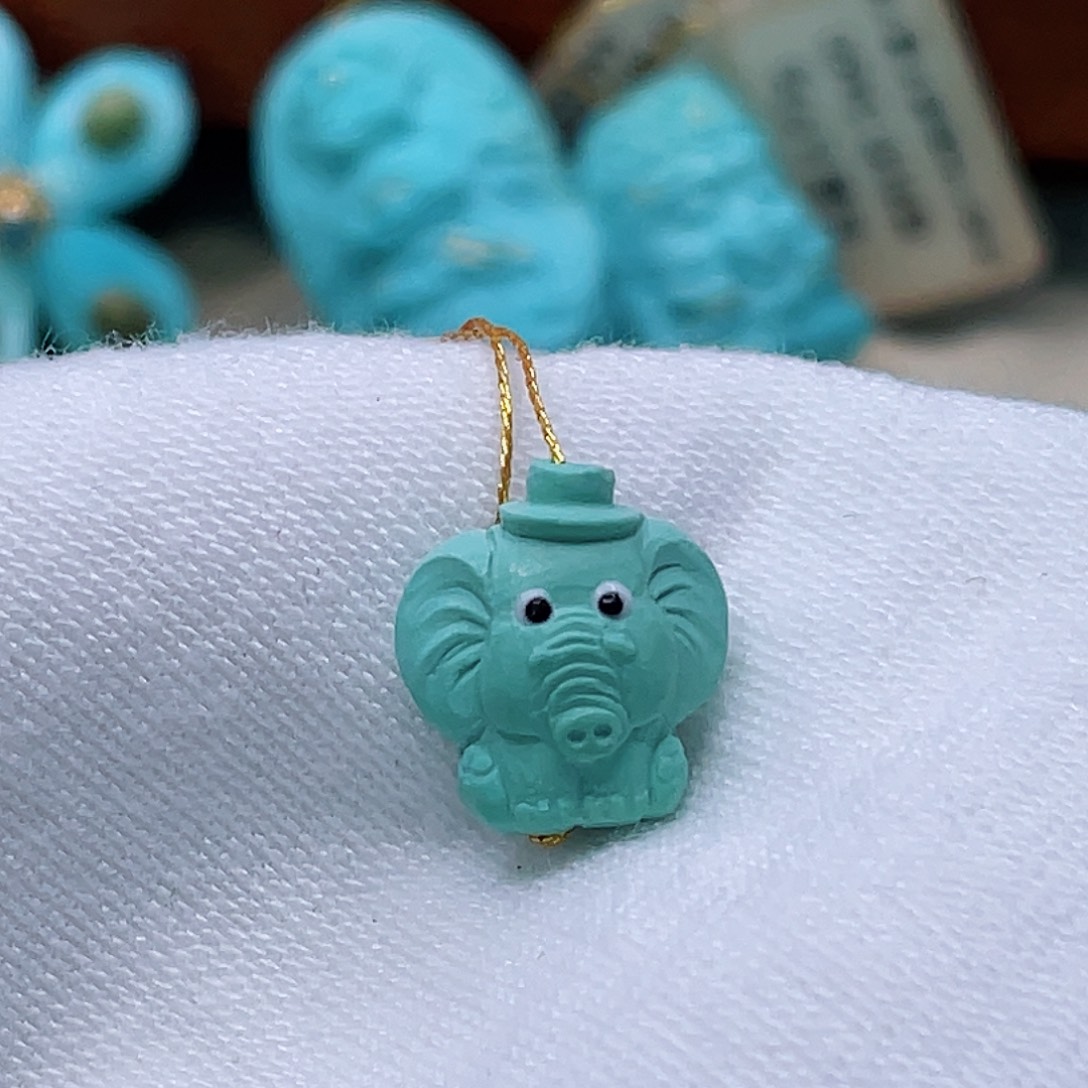 未镶嵌绿松石珠宝半成品