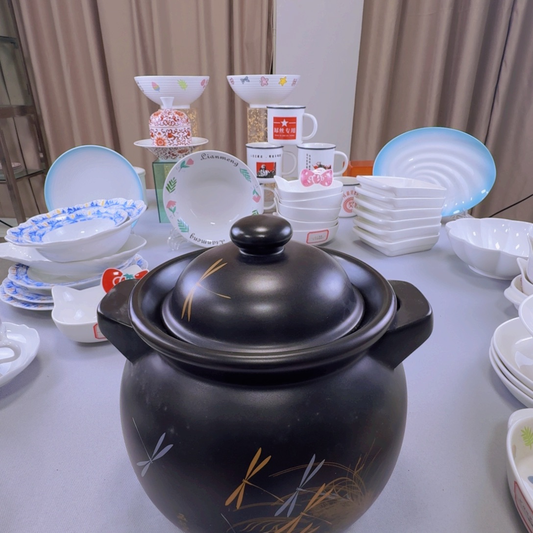 摆件4.5L经典耐热煲（蜻蜓花）