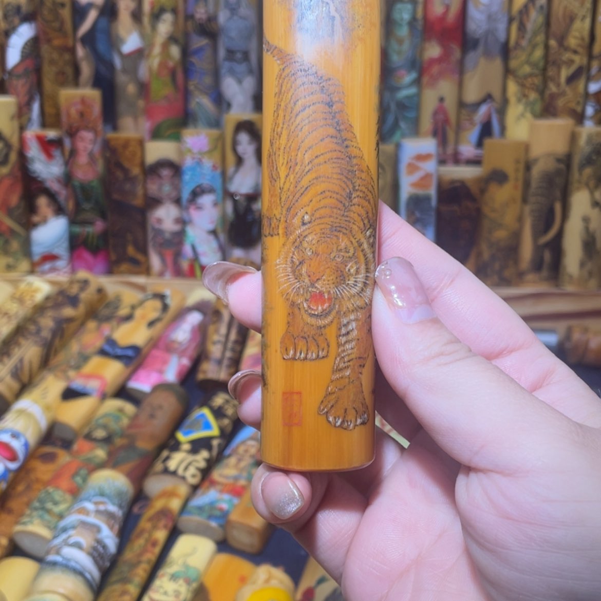 【闪购商品】竹孩*实心竹手把件手把件