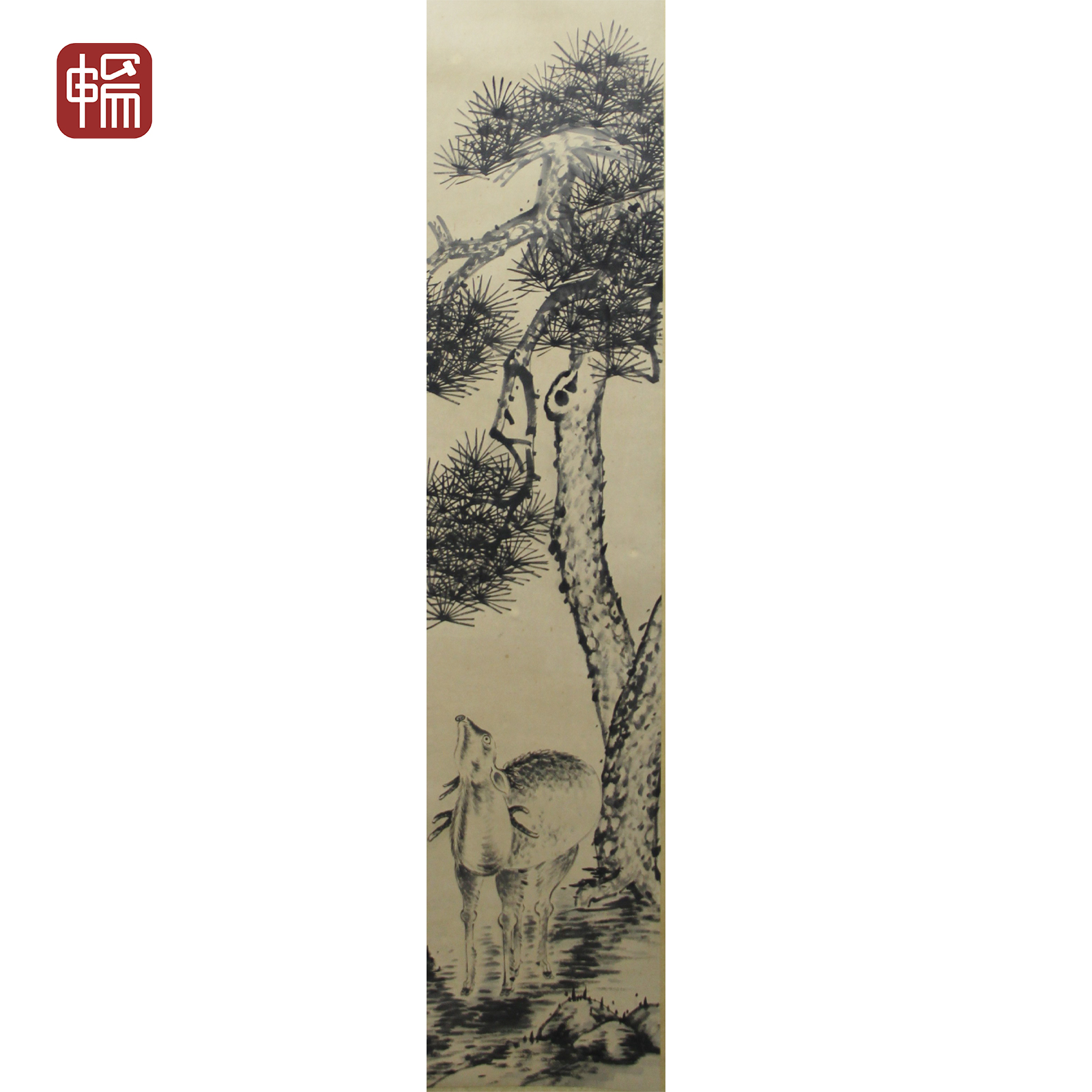 C007-3 明末清初  《福禄图》136*33.8(4.03) 纸本立轴  ZP