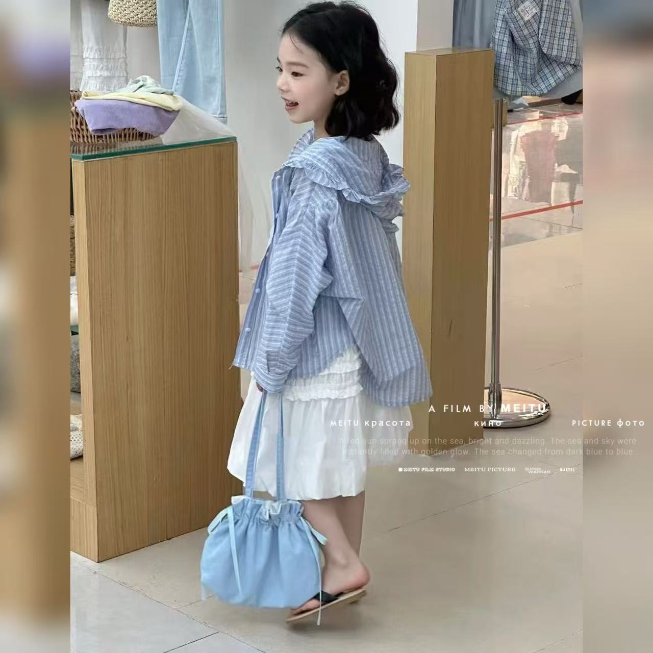 R0952休闲时髦洋气衬衫