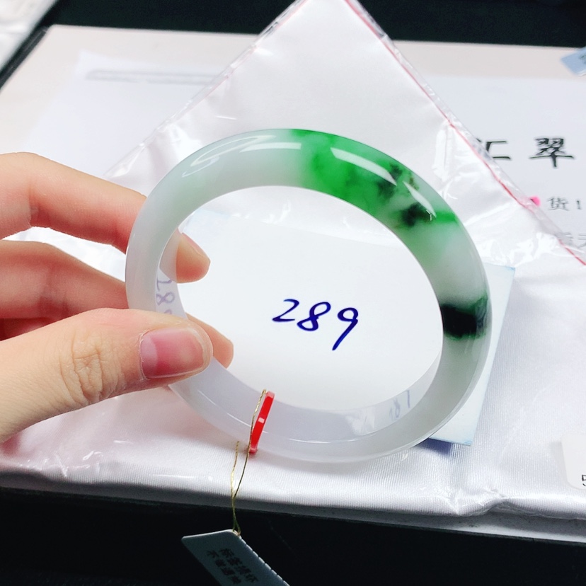 【闪购商品】翡翠手镯未镶嵌爱****C缅甸天然a货手镯58