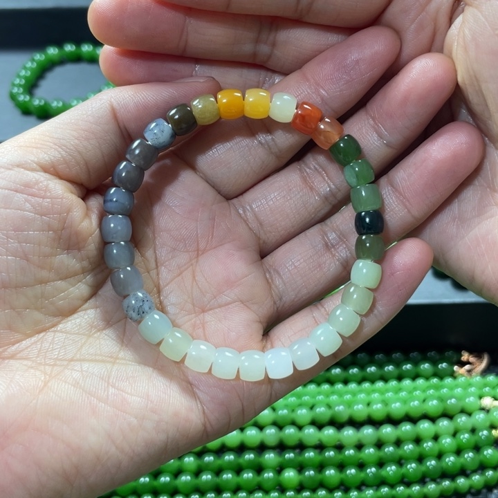 和田玉手链未镶嵌勋*