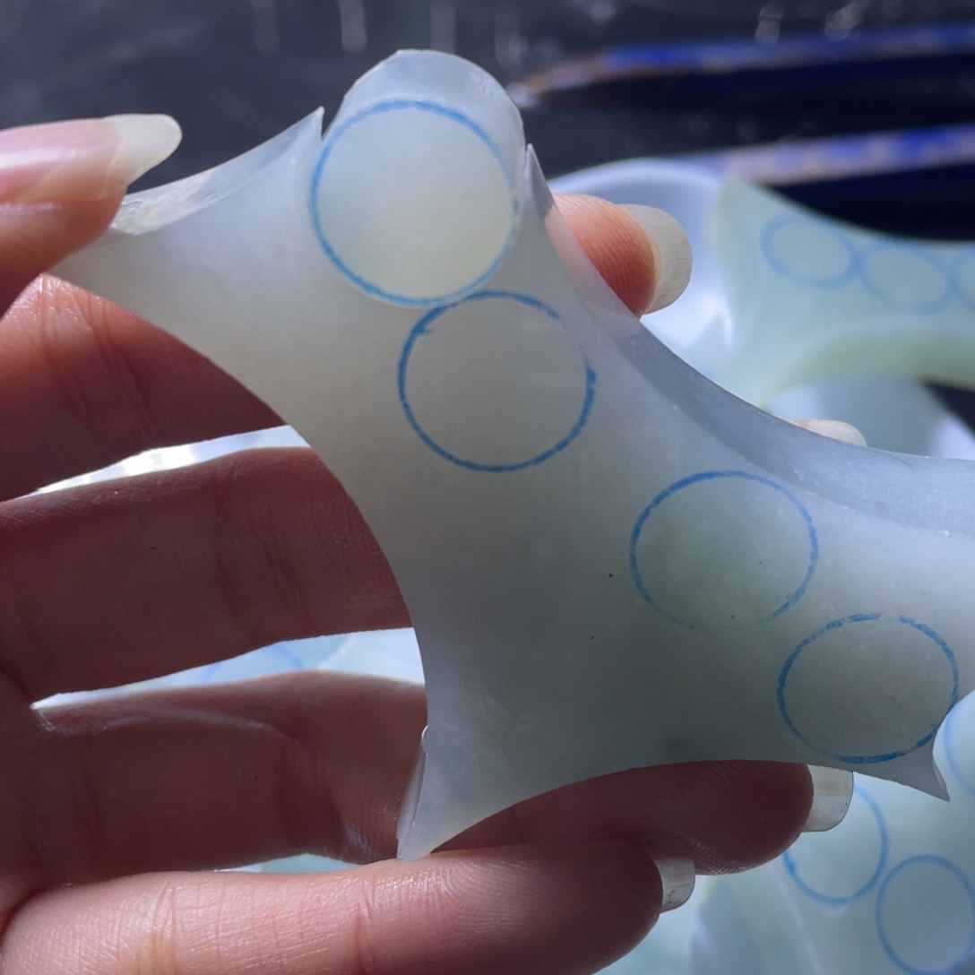 h***e定制翡翠未镶嵌珠子卡12+珠子包工