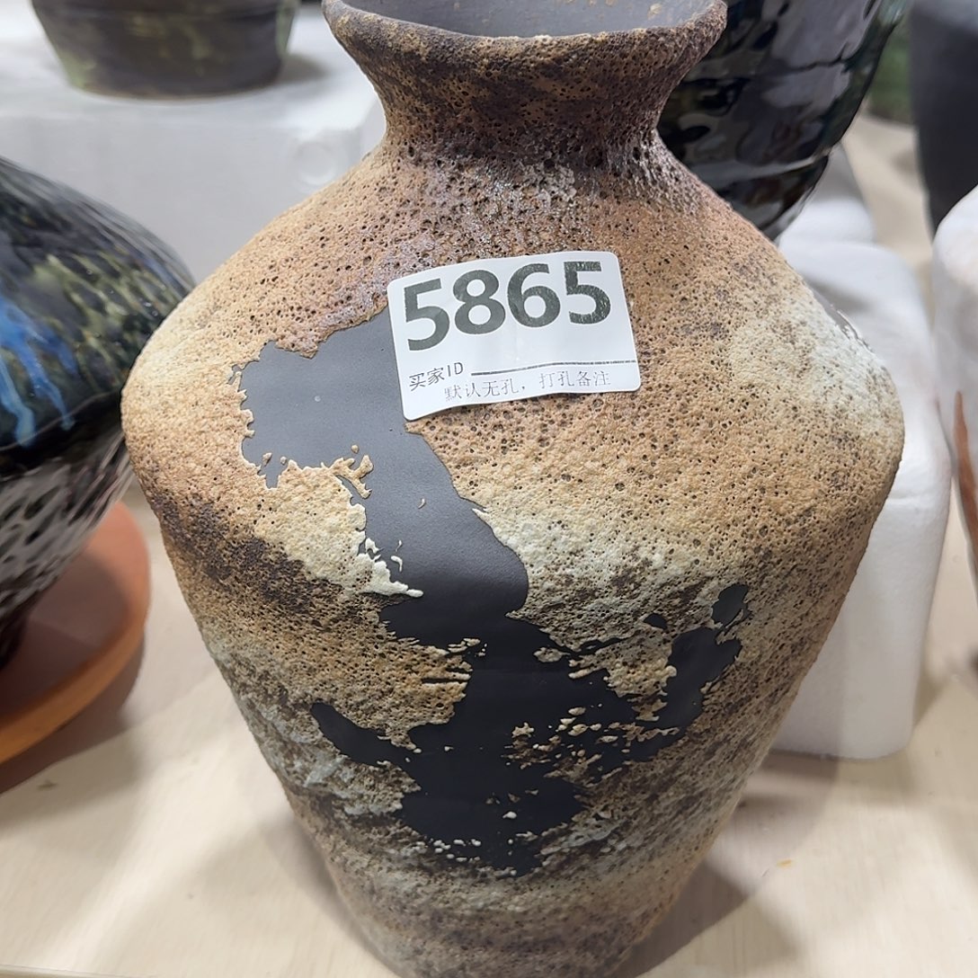 A***y陶摆件景德镇高温花瓶编码5865高33口7默认无孔