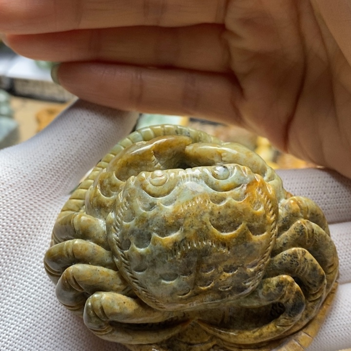 岫岩河磨玉（透闪石质玉）未镶嵌手把