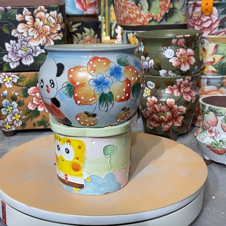 红陶景德镇艺术手绘作品