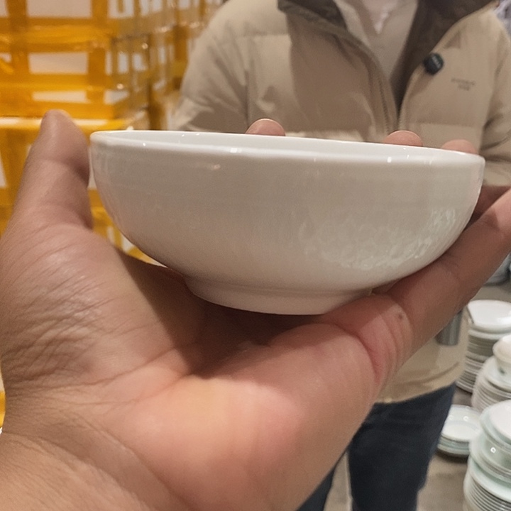 白瓷386十只装米饭碗