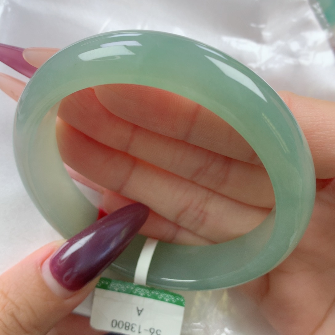 未镶嵌手镯翡翠缅甸天然翡翠A货56.5