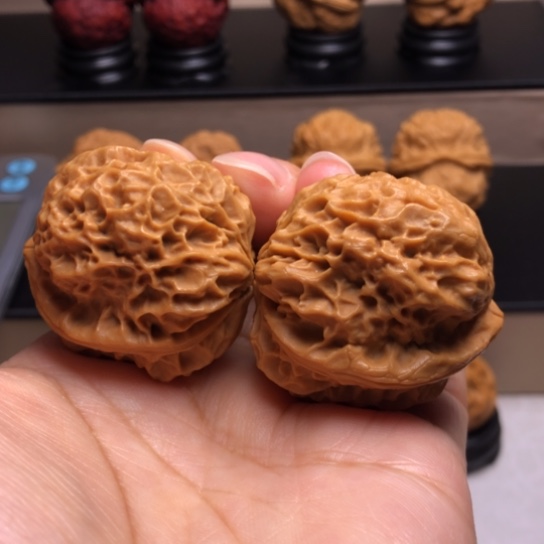 文玩核桃把件碧波金蟾60