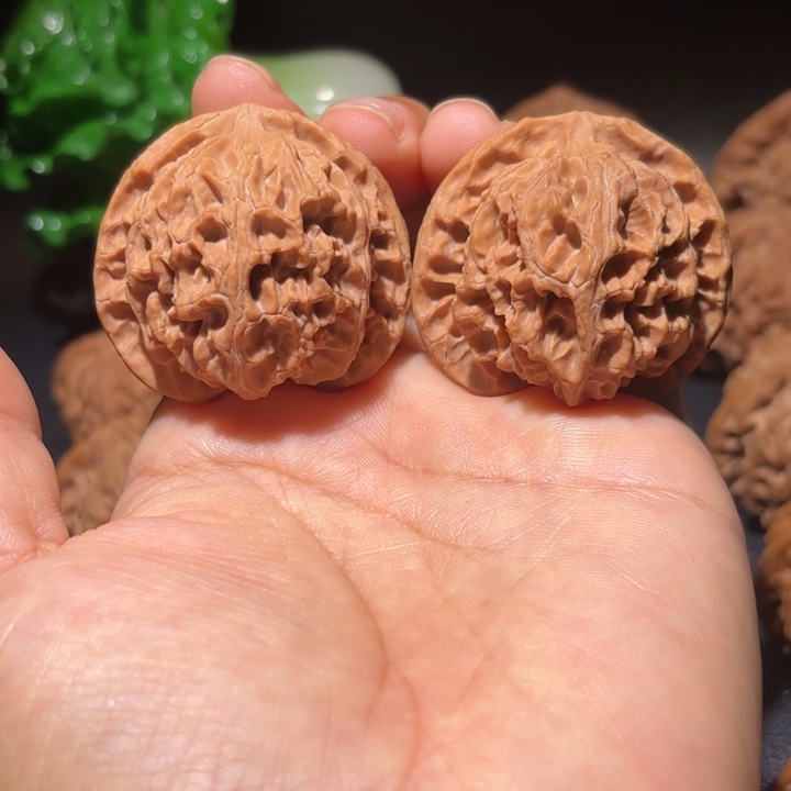 宫***徵吊坠文玩核桃文玩核桃吊坠苹果园41