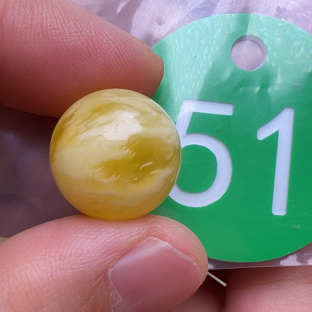 未镶嵌蜜蜡裸石15m m